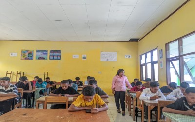 Pelaksaan Ujian Tes Peserta Didik Baru SMK Negeri 3 Atambua T.A 2023/2024